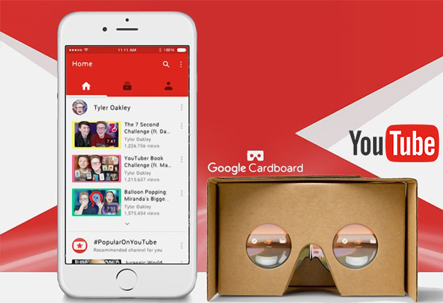 YouTube за iOS вече поддържа гледане на 360-градусово видео с Google Cardboard