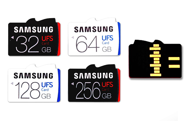 Samsung за първи път представи серия от UFS сменяеми карти с памет 