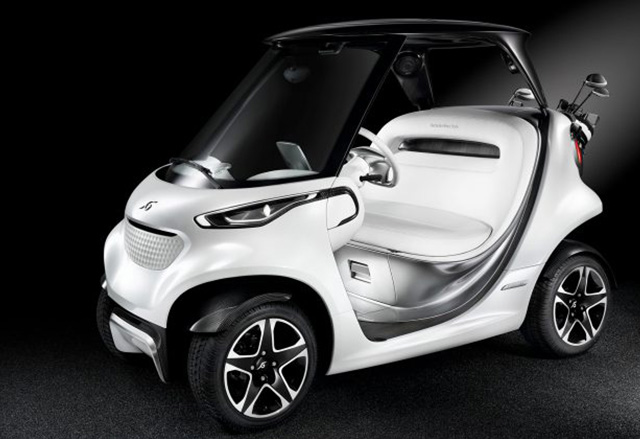 Garia Golf Cart е футуристичната голф количка на Mercedes-Benz