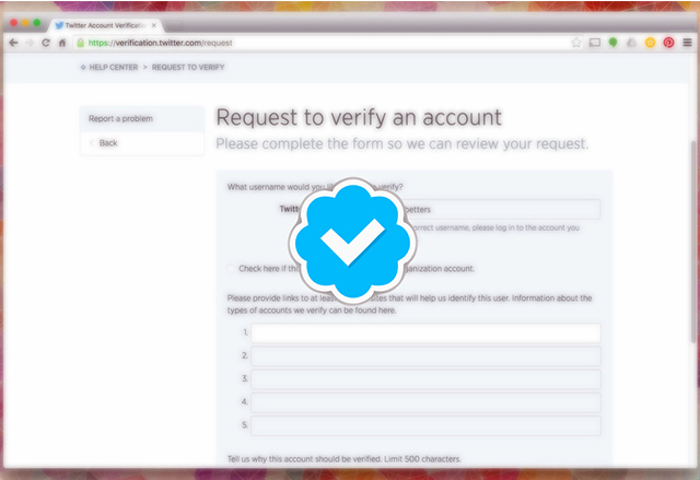 Twitter позволи на всички потребители да изискват потвърждение на профила