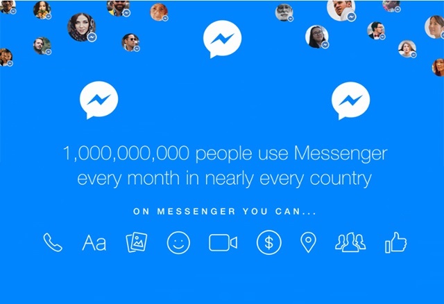 Facebook Messenger вече се използва от един милиард потребители месечно 