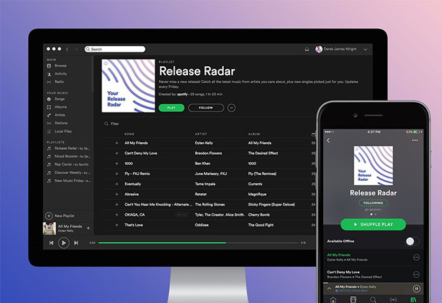 Spotify пусна нова функция за персонализирани плейлисти, наречена Release Radar
