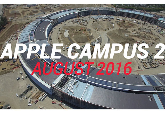 Нови кадри от строежа на Apple Campus 2 - август 2016