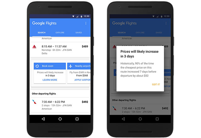 Google Flights е нов инструмент за откриване на евтини полети до различни точки по света