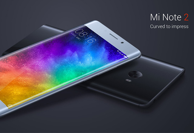 Xiaomi представи Mi Note 2 с двойно извит 5.7-инчов OLED екран и 22.56 MP камера
