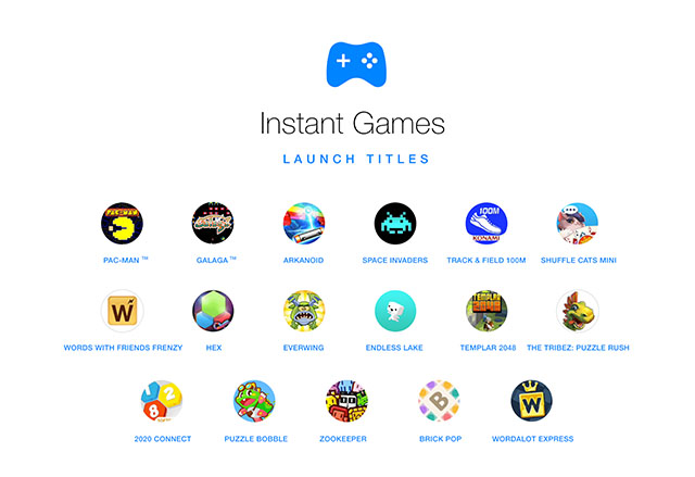  Facebook стартира игралната платформа Instant Games в Messenger и основното приложение