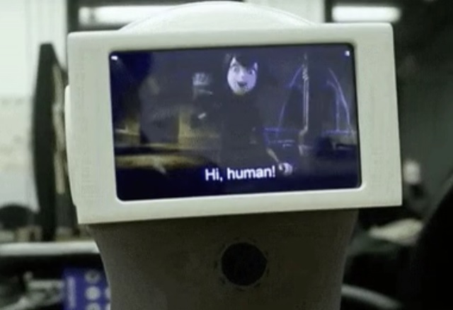 Peeqo е робот, който общува с вас с GIF анимации