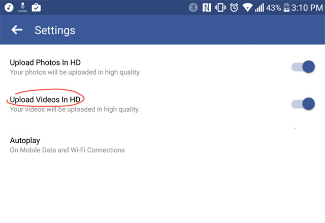Facebook за Android вече предлага качване на видео с HD резолюция
