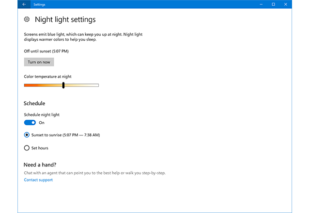 Windows 10 получи нощен режим и поддръжка на брайл с новия Build 15025