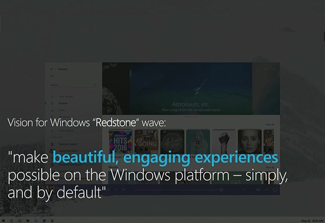 Microsoft сподели екранна снимка на Windows 10 визуализацията, наречена Project Neon