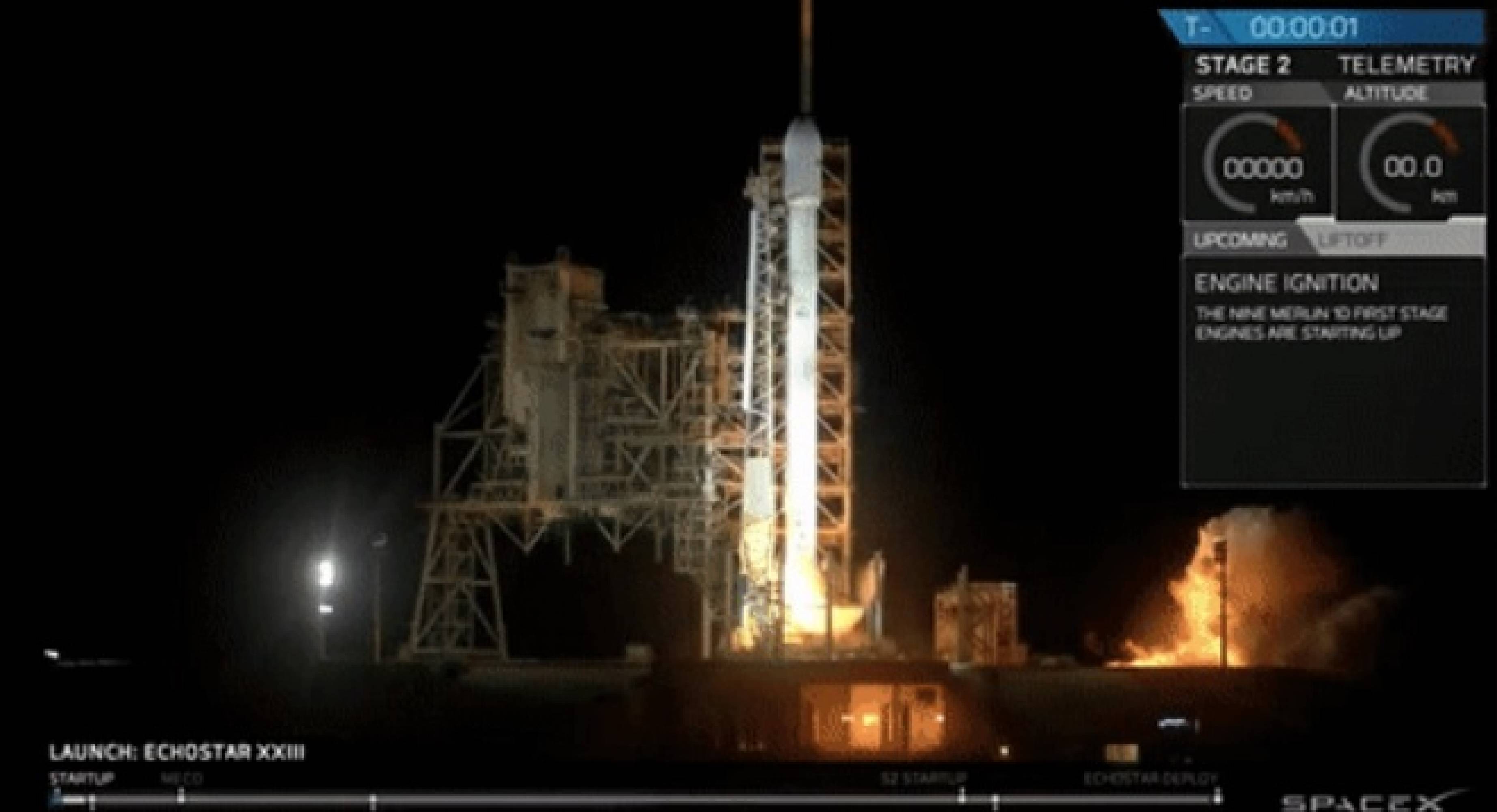 SpaceX отново изведе успешно сателит със своята Falcon 9