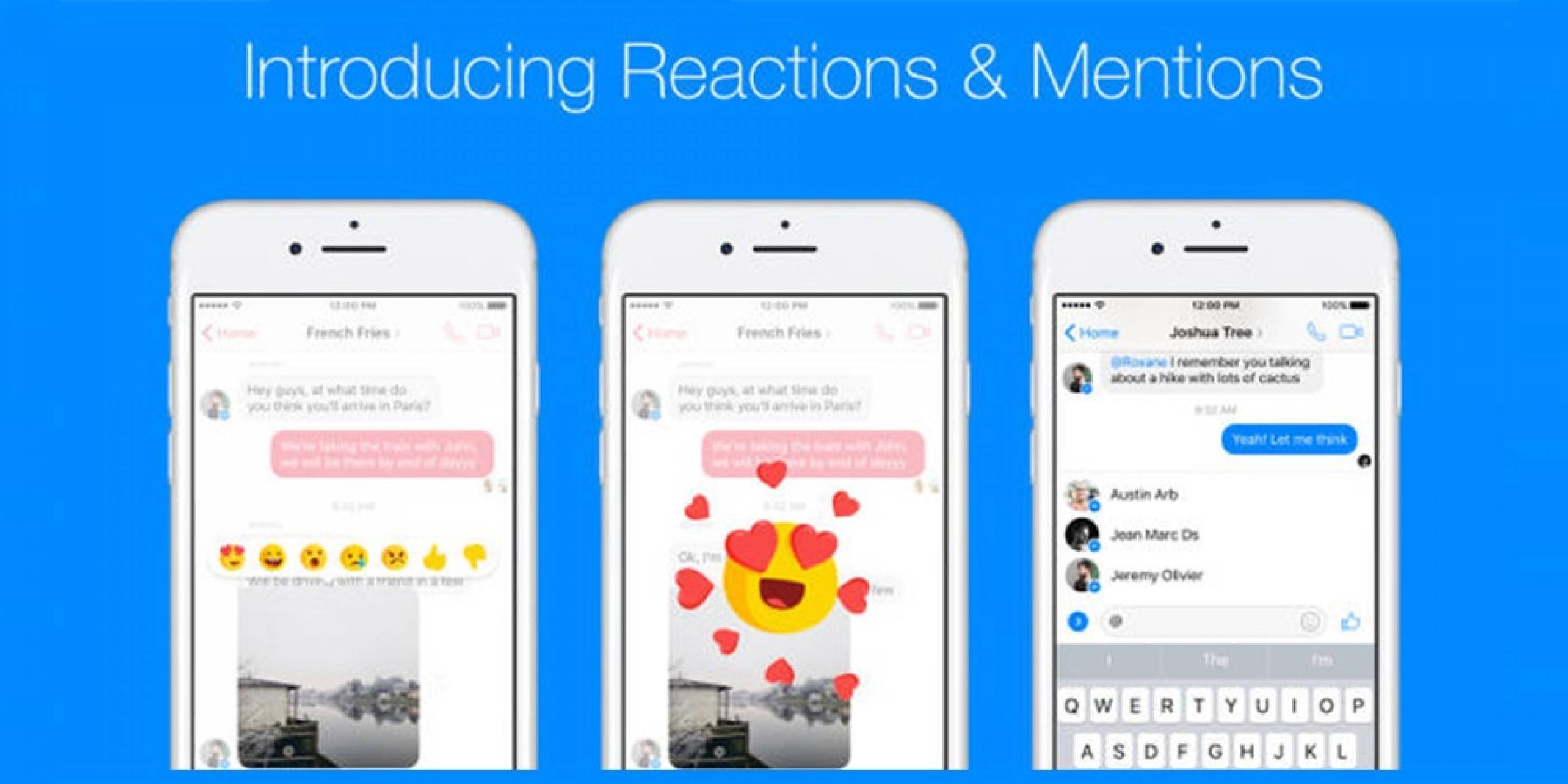 Facebook официално направи емотикон реакциите в Messenger достъпни за всички потребители