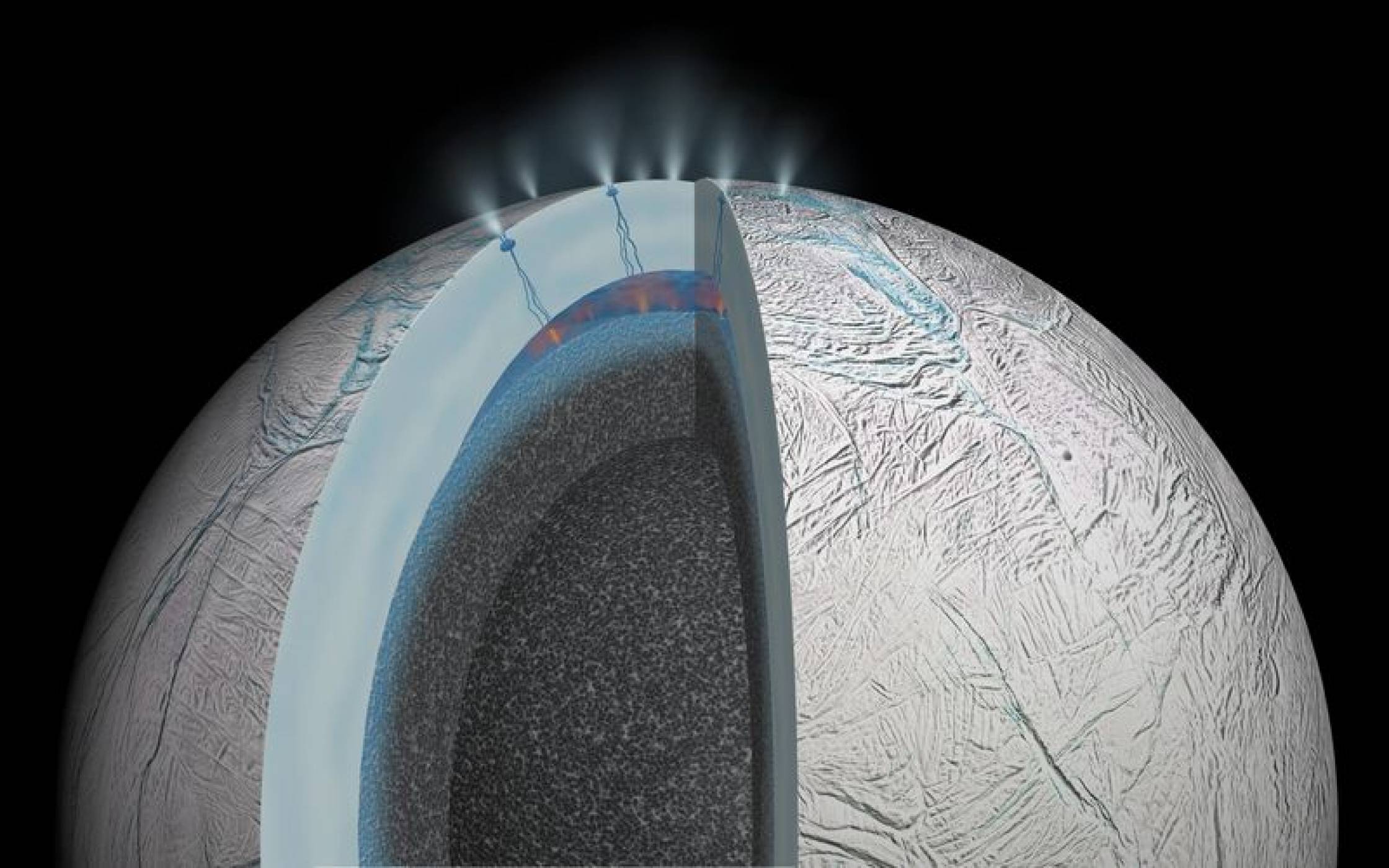 Океан на спътника Енцелад може да крие живот