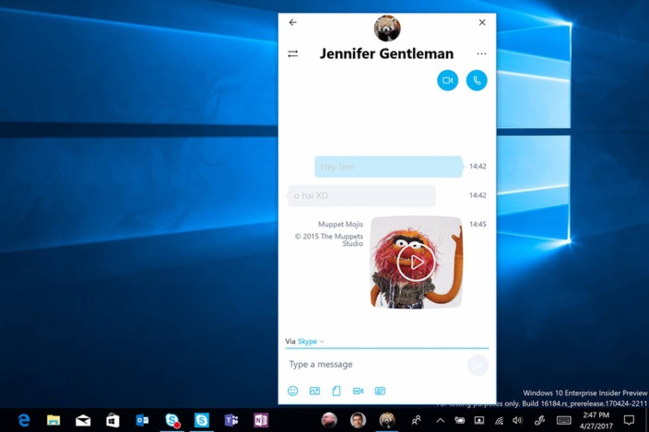 В новата версия на Windows 10 ще има функция My People за поставяне на контакти в лентата със задачи
