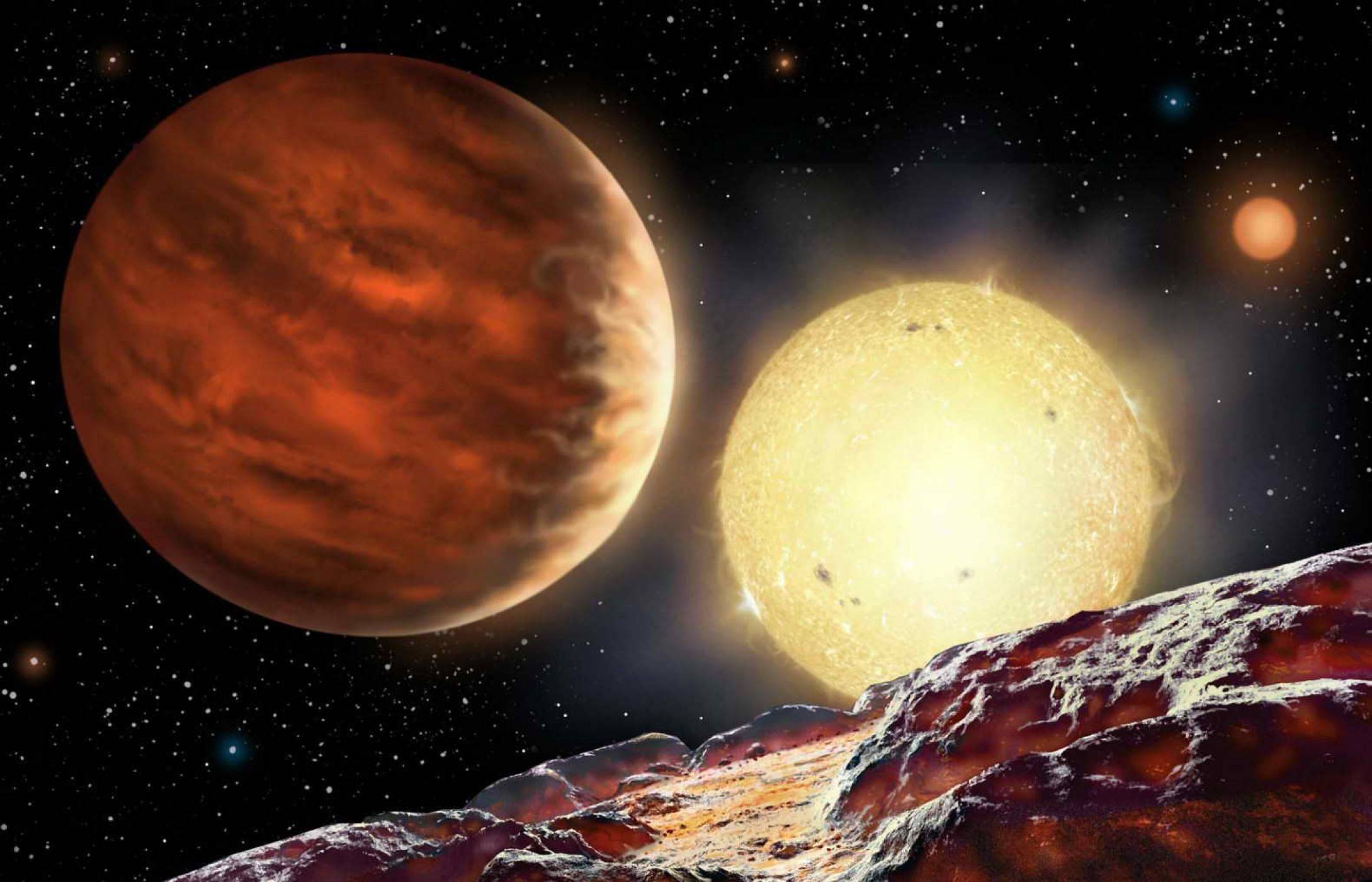 Откриха водни изпарения в атмосферата на екзопланета гигант