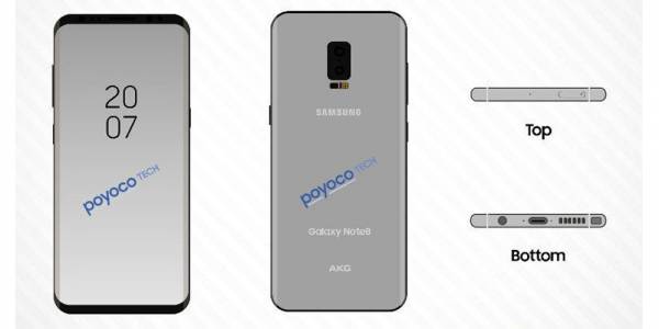 Изтекли схеми разкриват още детайли на дългоочаквания Galaxy Note 8 на Samsung