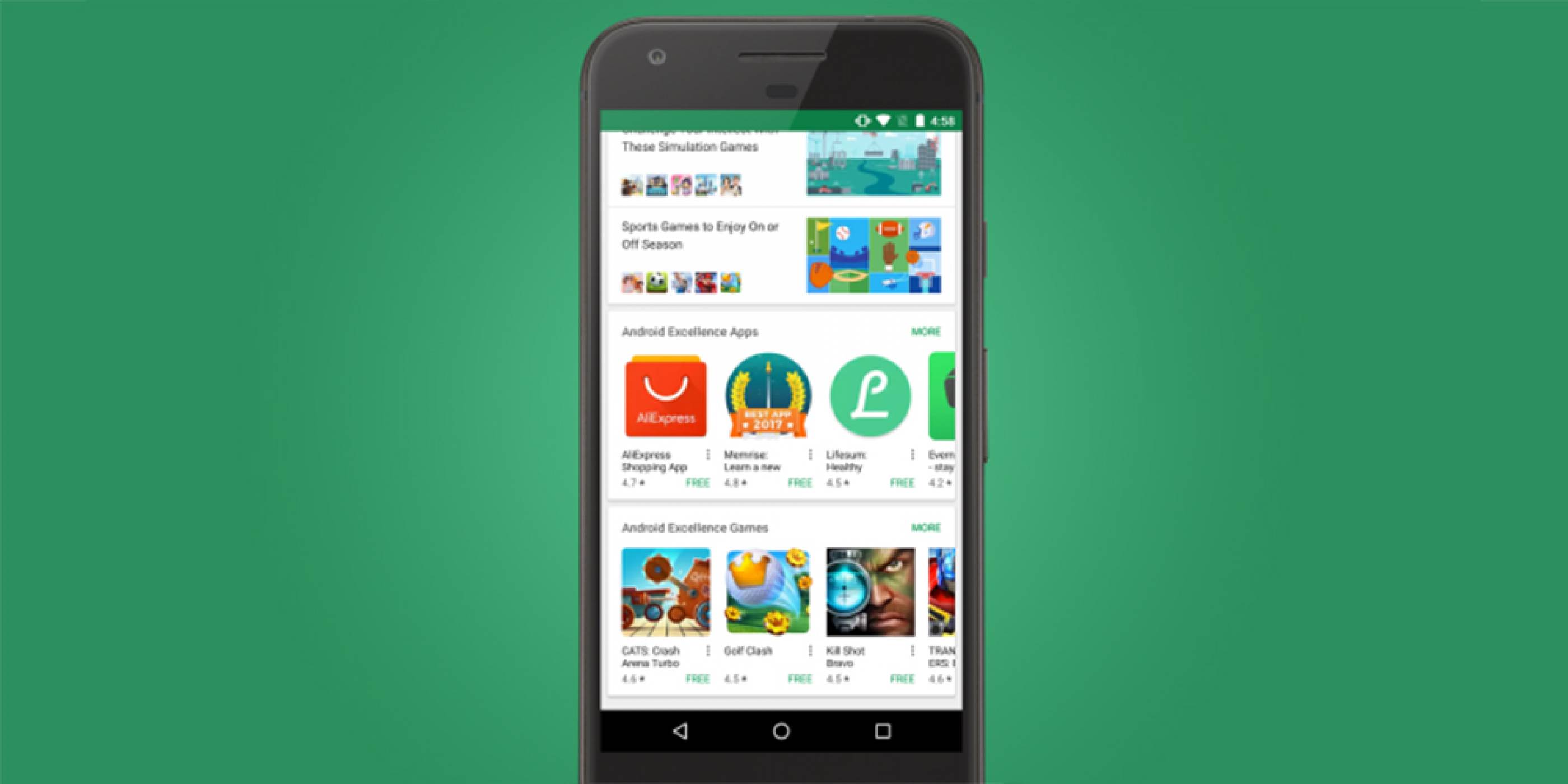 Google представи своята Android Excellence класация в Play Store