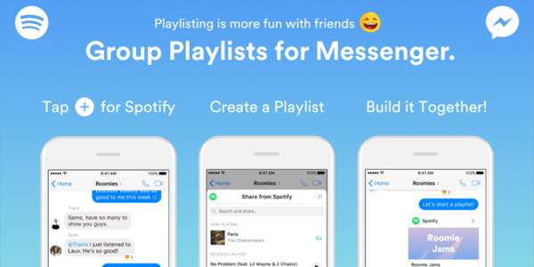 Spotify пусна функция за споделяне на групови плейлисти за Facebook Messenger