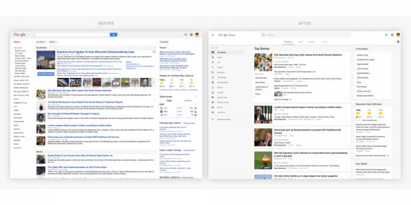 Уеб версията на Google News вече е много по-лесна за възприемане
