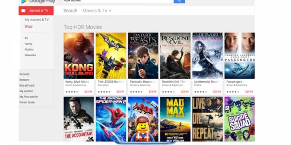 Google Play Movies ще поддържа стриймване с 4K HDR качество