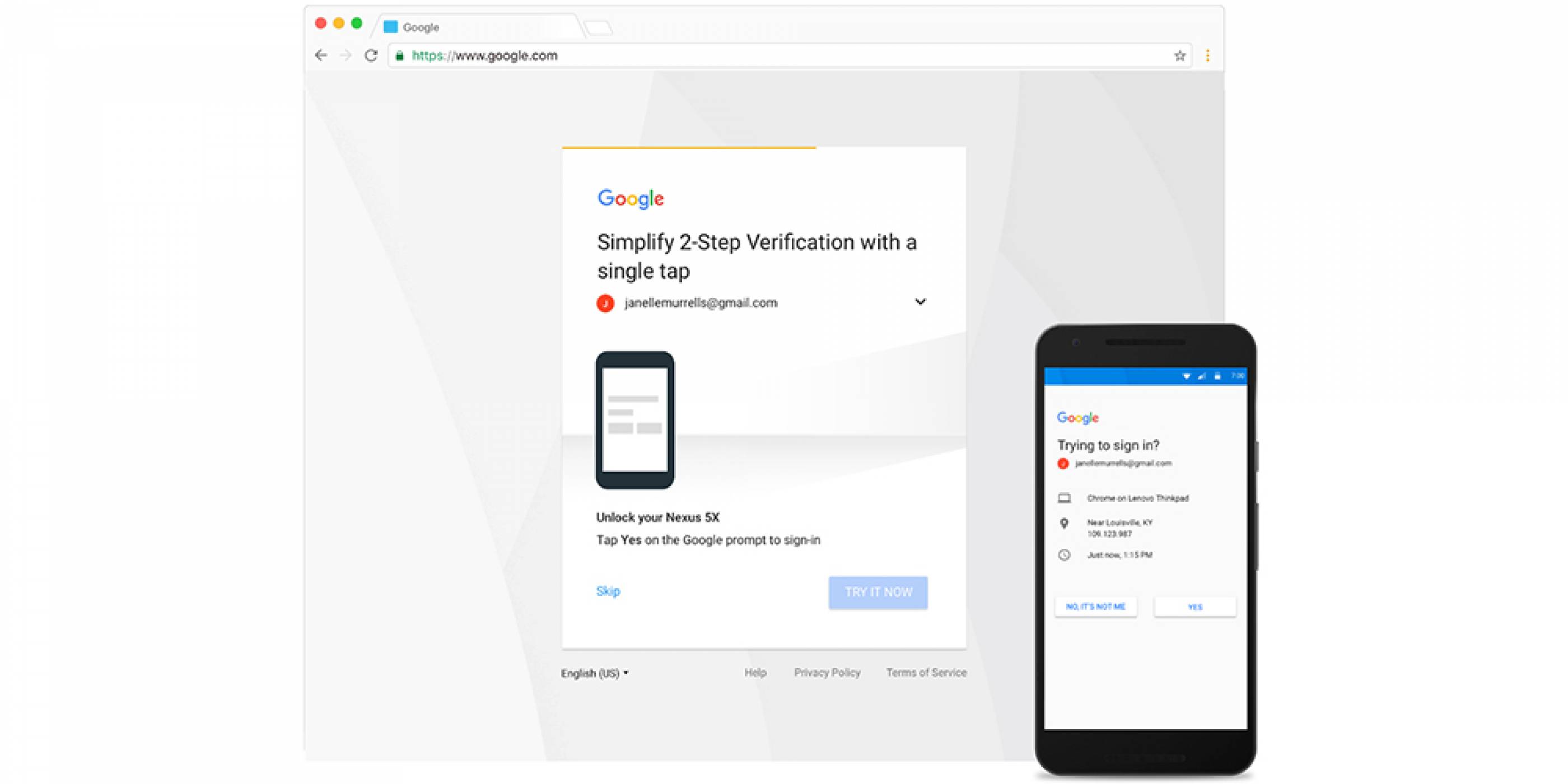 Google преправи метода си за двуфакторно удостоверяване
