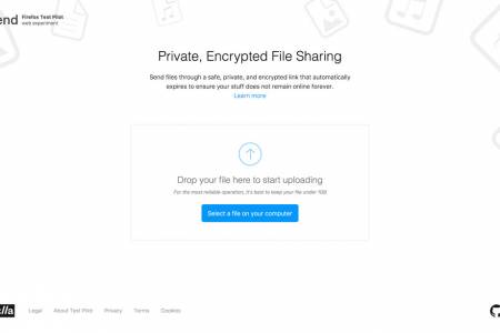 Лесно споделеният със Send на Mozilla файл изчезва след 24 часа