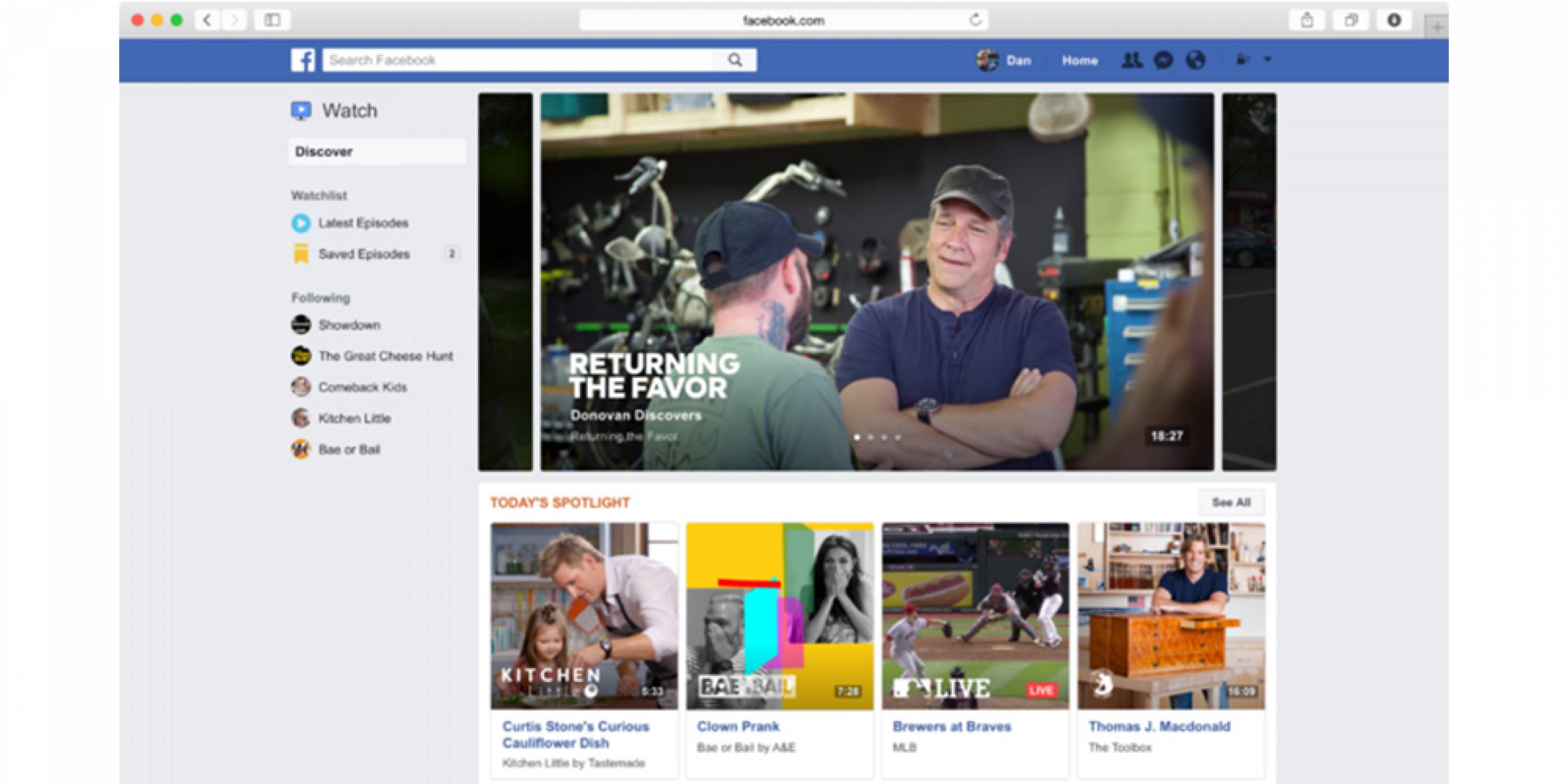 Facebook Watch е  новата TV услуга на социалната мрежа