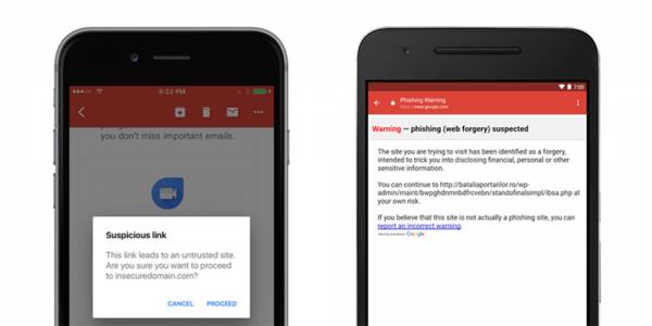 Gmail за iOS получи функция за предупреждения за фишинг атаки
