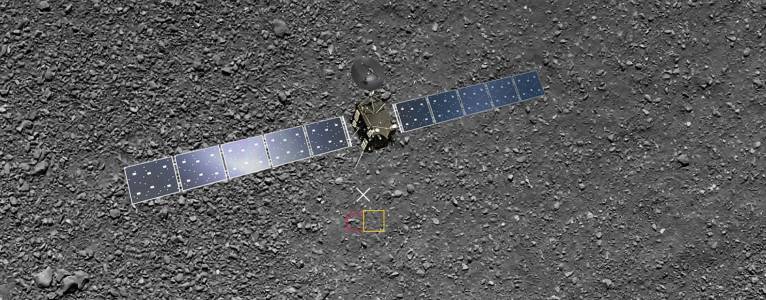 Изненада от Rosetta: снимка на последното ѝ кацане