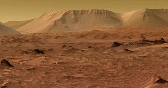 Марс вероятно e бил топъл в миналото благодарение на метанови изригвания