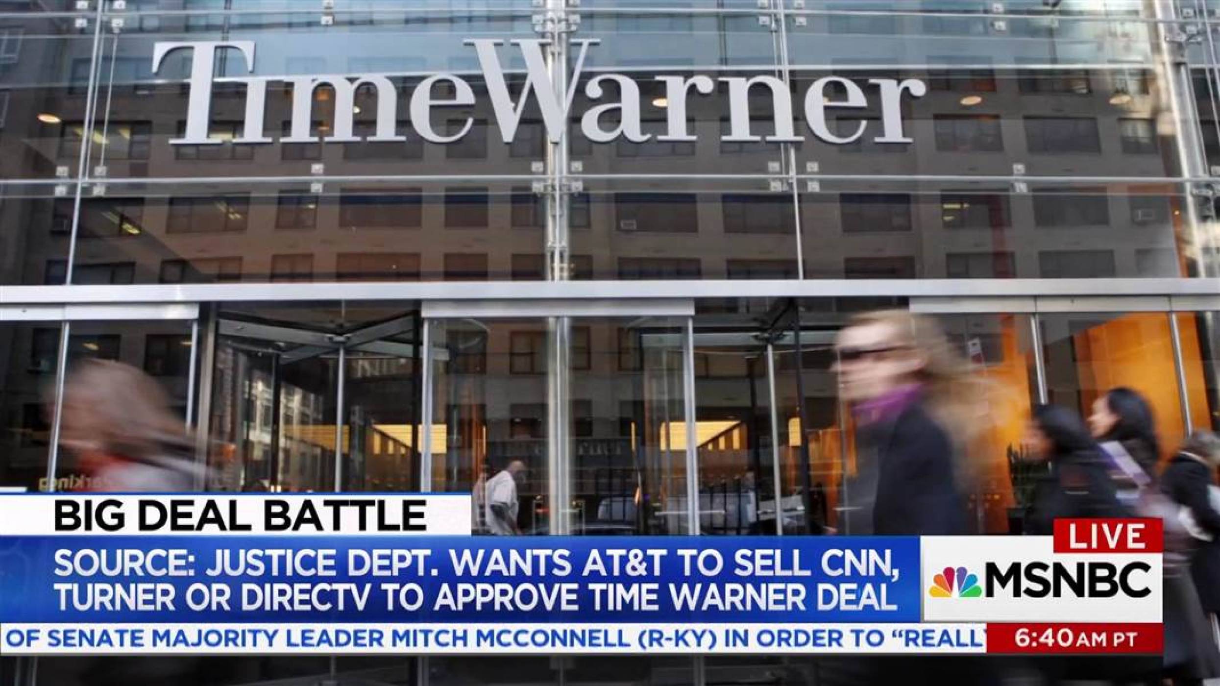 Вашингтон попречи на AT&T да купи Time Warner за 85 млрд. долара