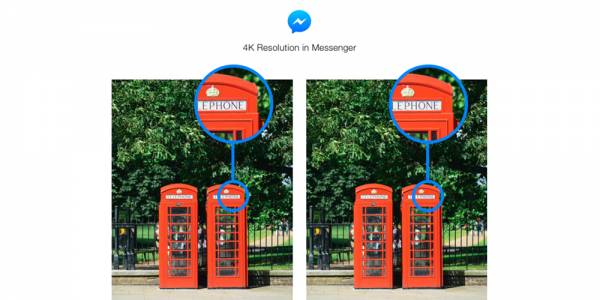 Facebook Messenger се сдоби с възможността за изпращане на снимки с 4K качество