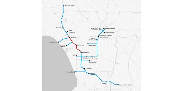Boring Company на Илон Мъск с концептуална карта на мрежата от тунели под Лос Анджелис