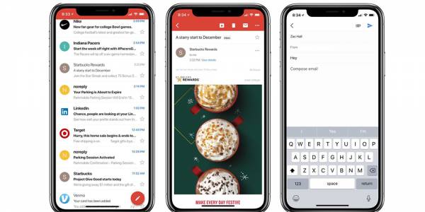 Gmail за iOS с поддръжка за iPhone X и възможност за профили от външни имейл услуги