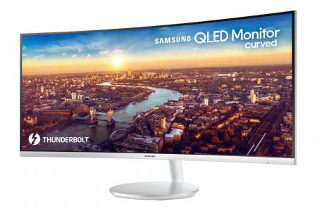 Най-новият извит QLED монитор на Samsung е оборудван с Thunderbolt 3