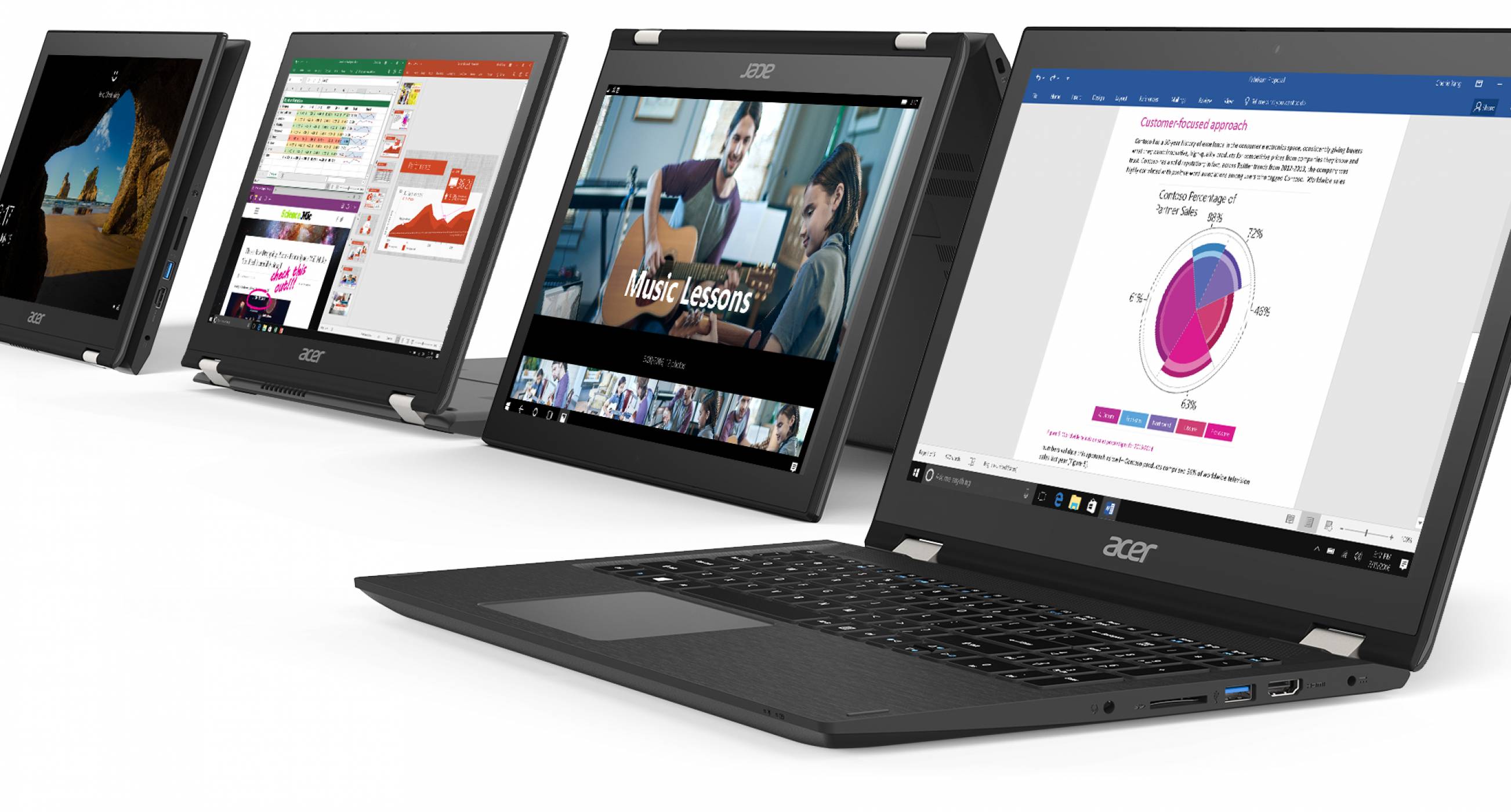 Acer представи „най-тънкия“ лаптоп в света и още 3 нови предложения