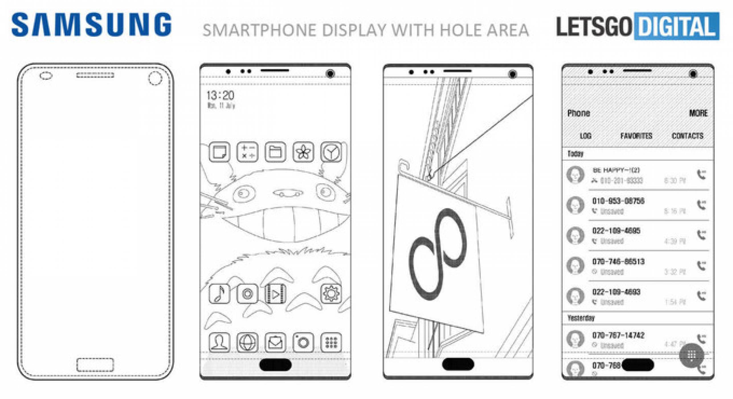 Samsung иска да вгради и камерата в дисплея на телефона