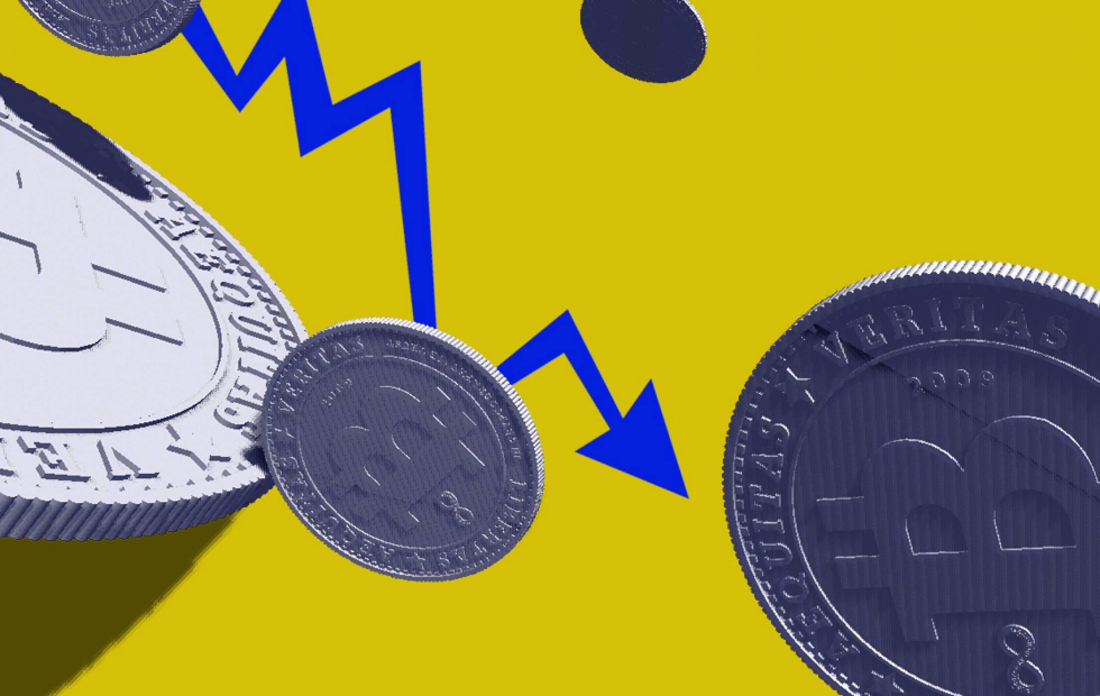 Цената на биткойна се срина заедно с индекса Dow Jones