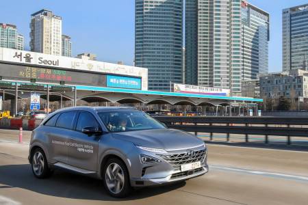 Автономни коли на Hyundai с горивни клетки направиха впечатляващ рекорд