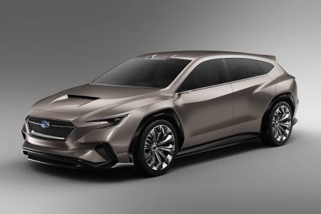 Концептуалният Viziv Tourer показва идеите за многофункционален автомобил на Subaru