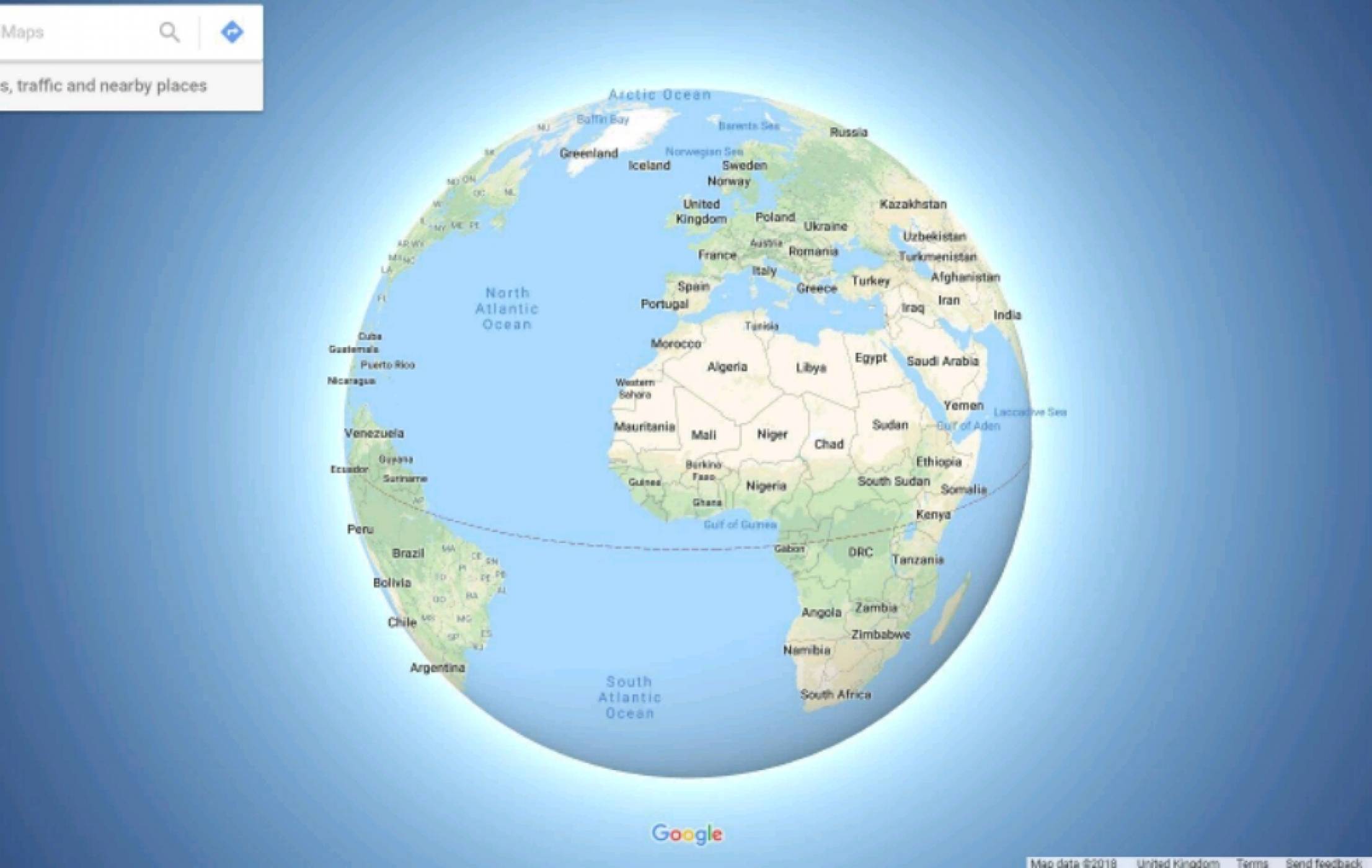 Google Maps отново ни уверява, че Земята е кръгла