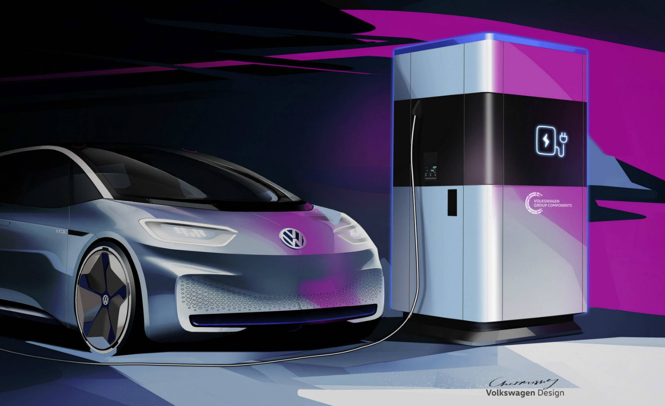 Мобилните зарядни станции за е-коли на Volkswagen тръгват през тази година