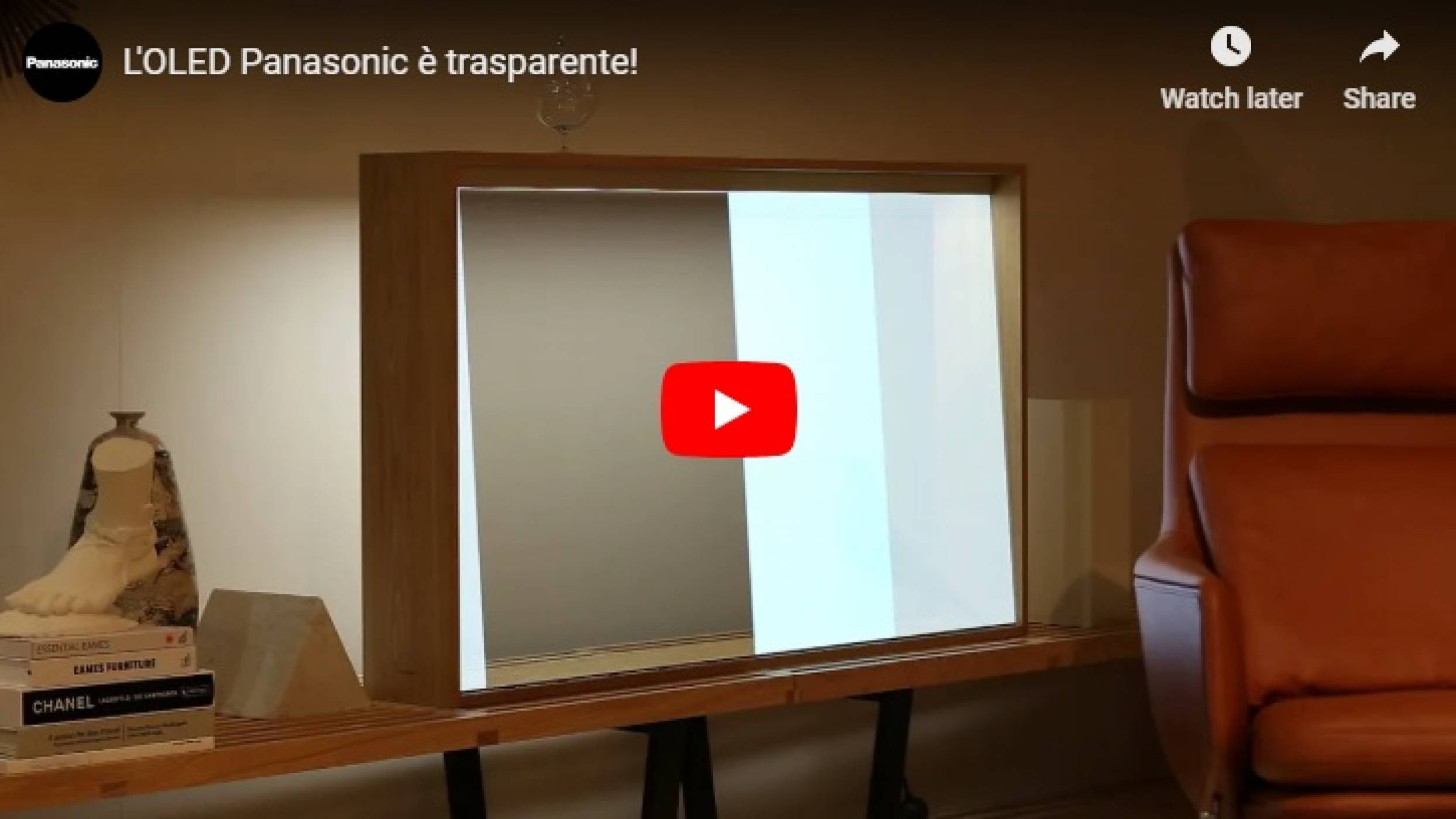 Panasonic показа прозрачен OLED дисплей (ВИДЕО)