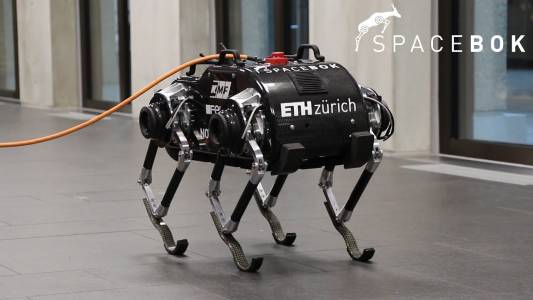 Сладък и малко страшен, този робот ще подскача по чужди планети (ВИДЕО)
