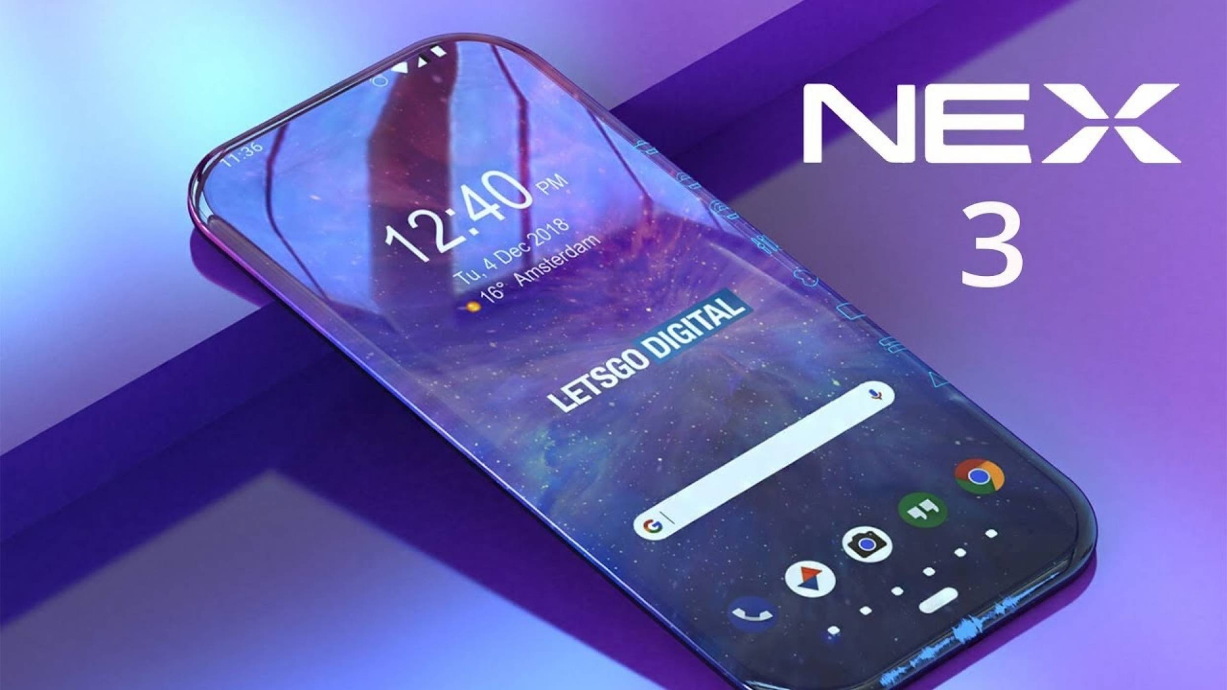 Рекордно: дисплеят на vivo NEX 3 покрива 99.6 процента от панела
