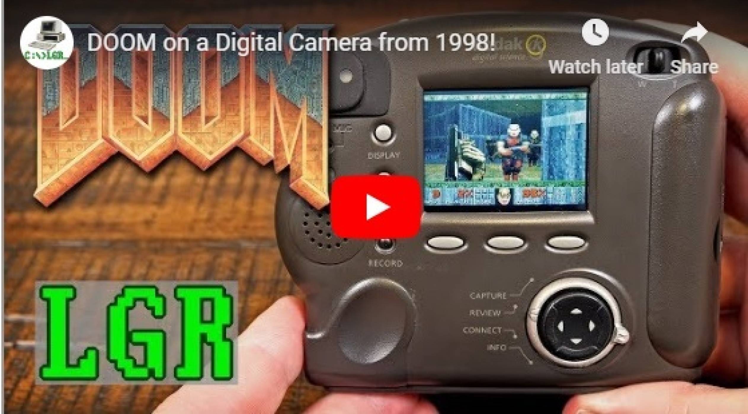 Doom тръгна и на фотоапарат от 1998 г. (ВИДЕО)