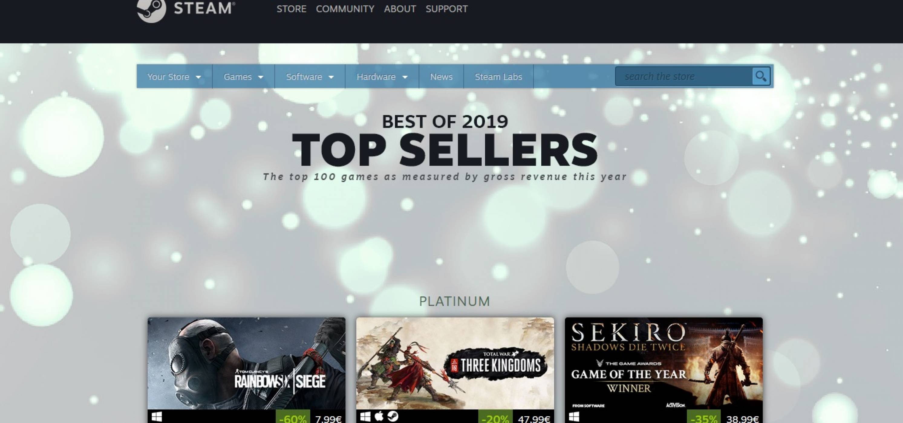 Best of 2019 на Steam е тук. А вашата любима игра там ли е? 