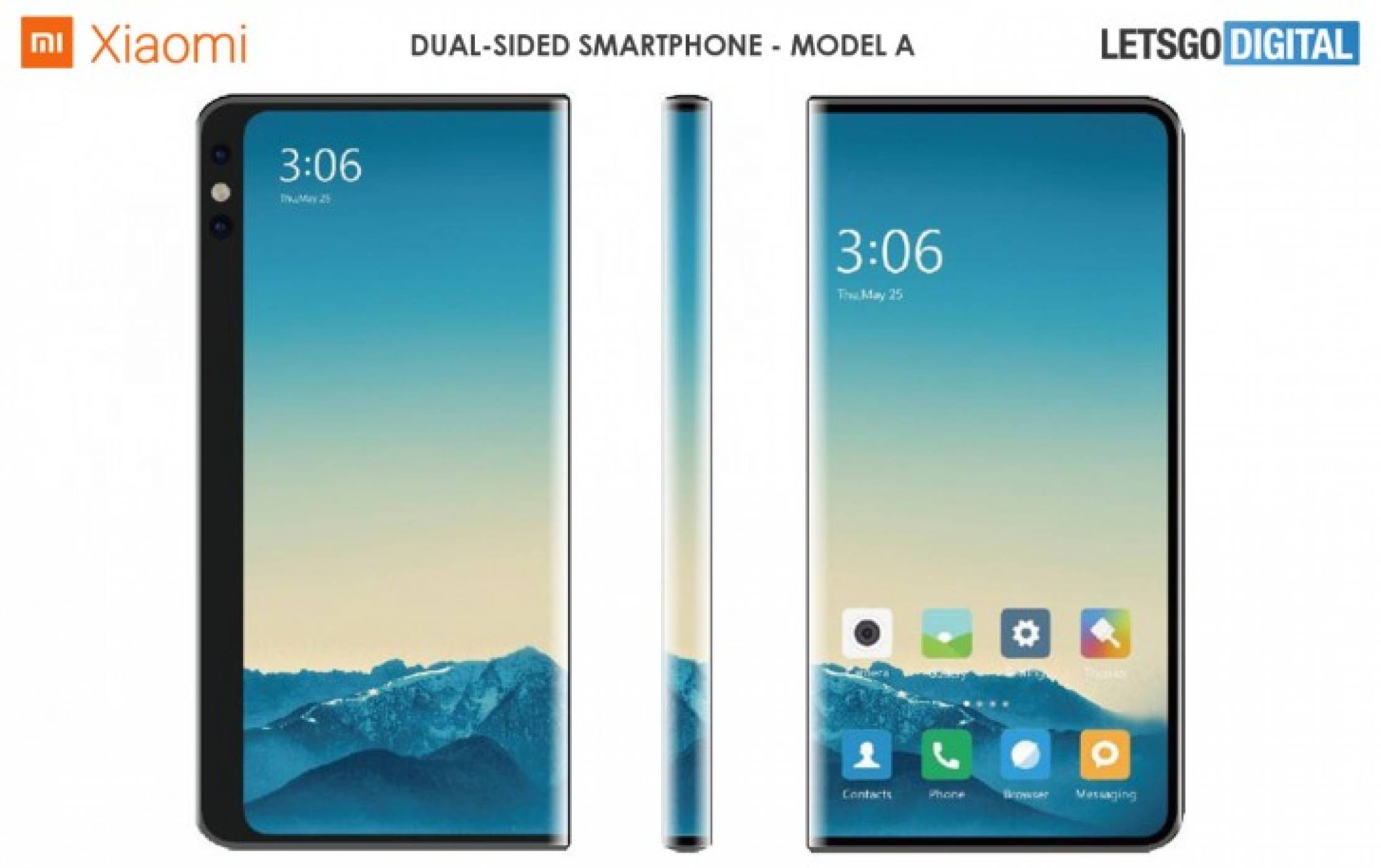 Xiaomi патентова телефони с двустранен дисплей и без селфи камера 