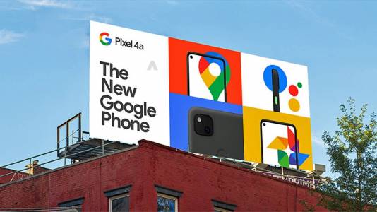Google разкри цената на Pixel 4a на... билборд