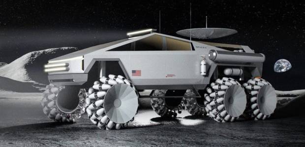 Tesla Cybertruck изглежда страхотно като луноход 